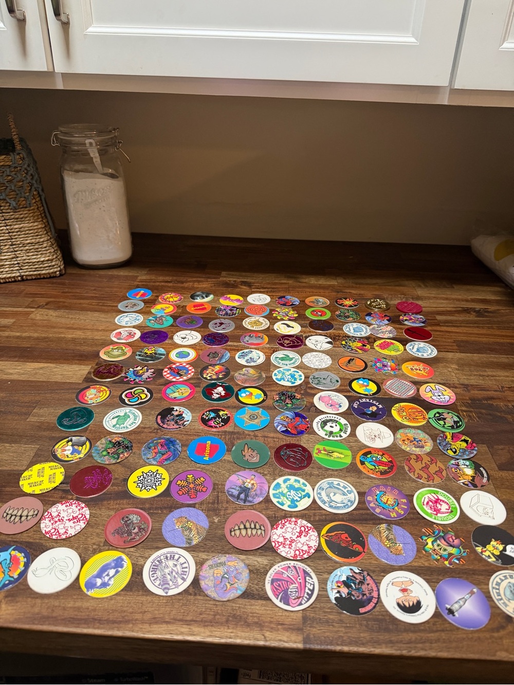 Vintage 90s POG Collection – 118 Pogs + 2 Slammers ✨